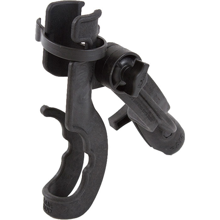RAM Mounts 2000 Fishing Rod Holder with Deck Track Mounting Base