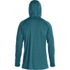 NRS Men's Silkweight Hoodie in Mediterranea back