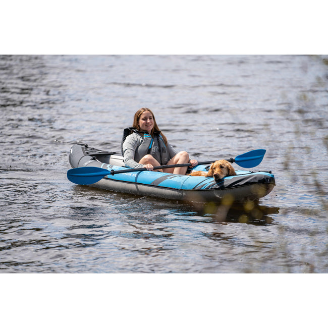 Aquaglide Chinook 100 Inflatable Kayak in use