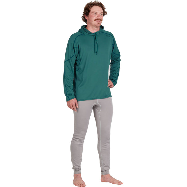 NRS Men's Lightweight Hoodie in Mediterranea model front