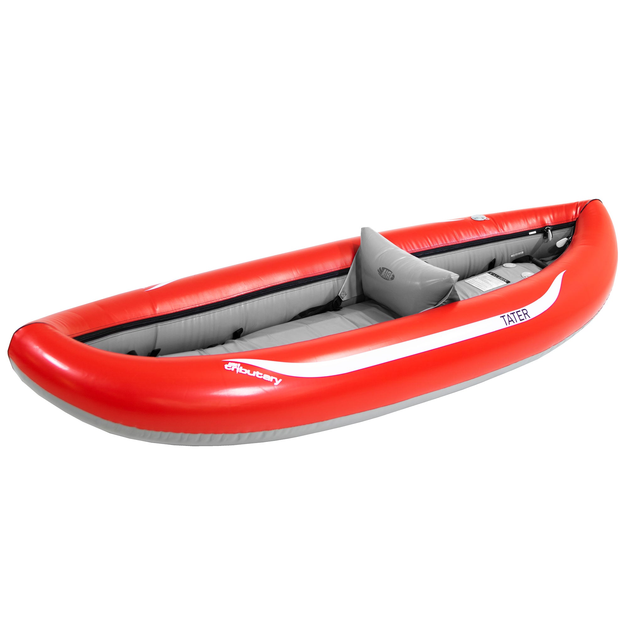 AIRE Tater Inflatable Kayak in Red angle