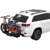 Yakima OnRamp LX 2 Bike Hitch Rack rear view with bikes