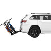 Yakima OnRamp LX 2 Bike Hitch Rack side view tilt with bikes