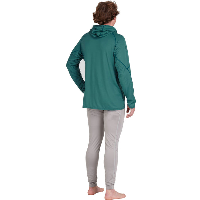 NRS Men's Lightweight Hoodie in Mediterranea model back