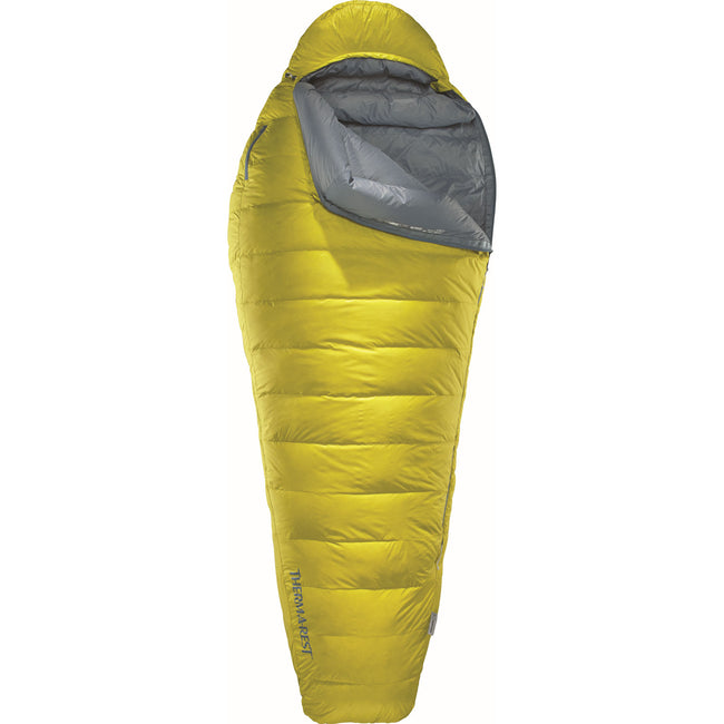 Therm-a-Rest Parsec 20 Degree Down Sleeping Bag in Larch open