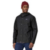Patagonia Men's Jackson Glacier Rain Jacket model in Ink Black facing forward