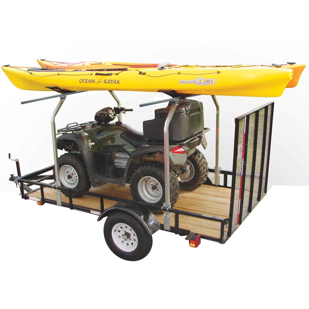 Utility trailer kayak rack hot sale