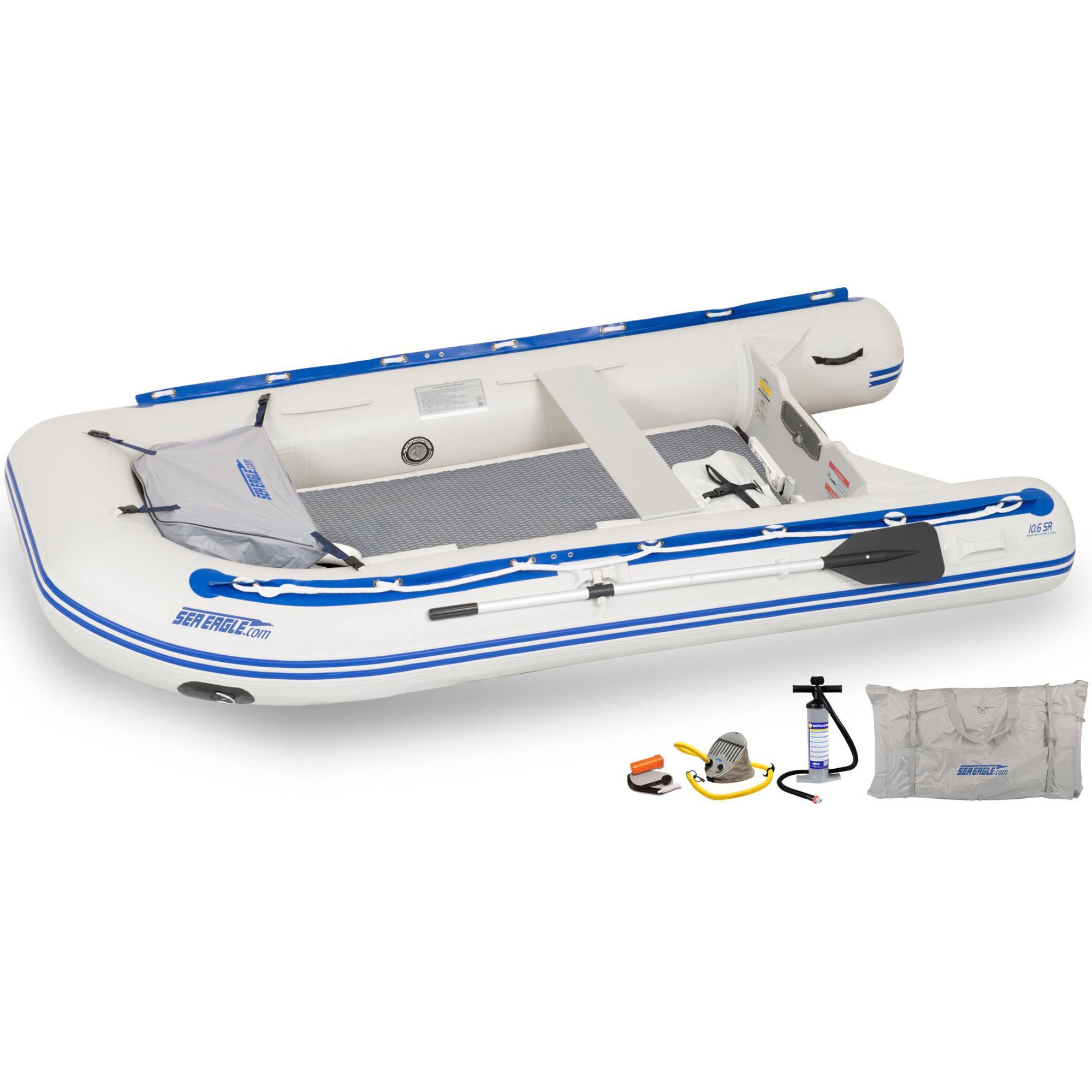 Sea Eagle 10'6 Sport Runabout Drop Stitch Inflatable Raft Deluxe Packa ...