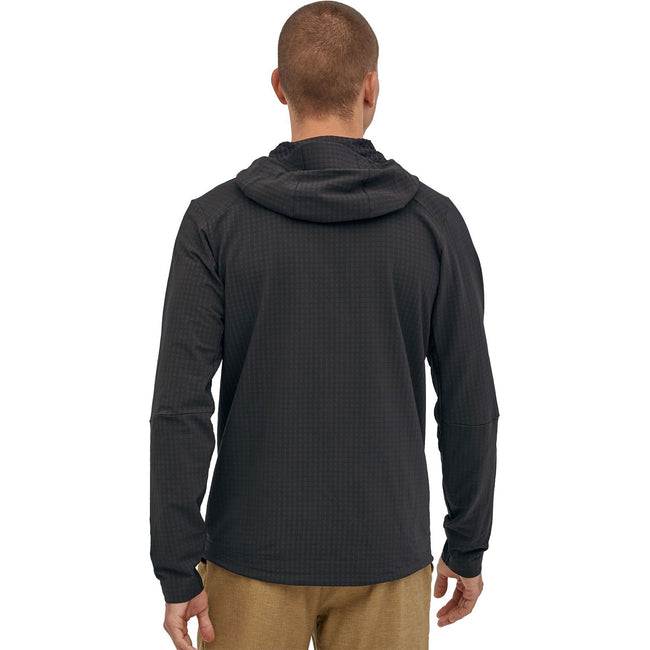 Patagonia Men's R1 TechFace Hoody in Black back