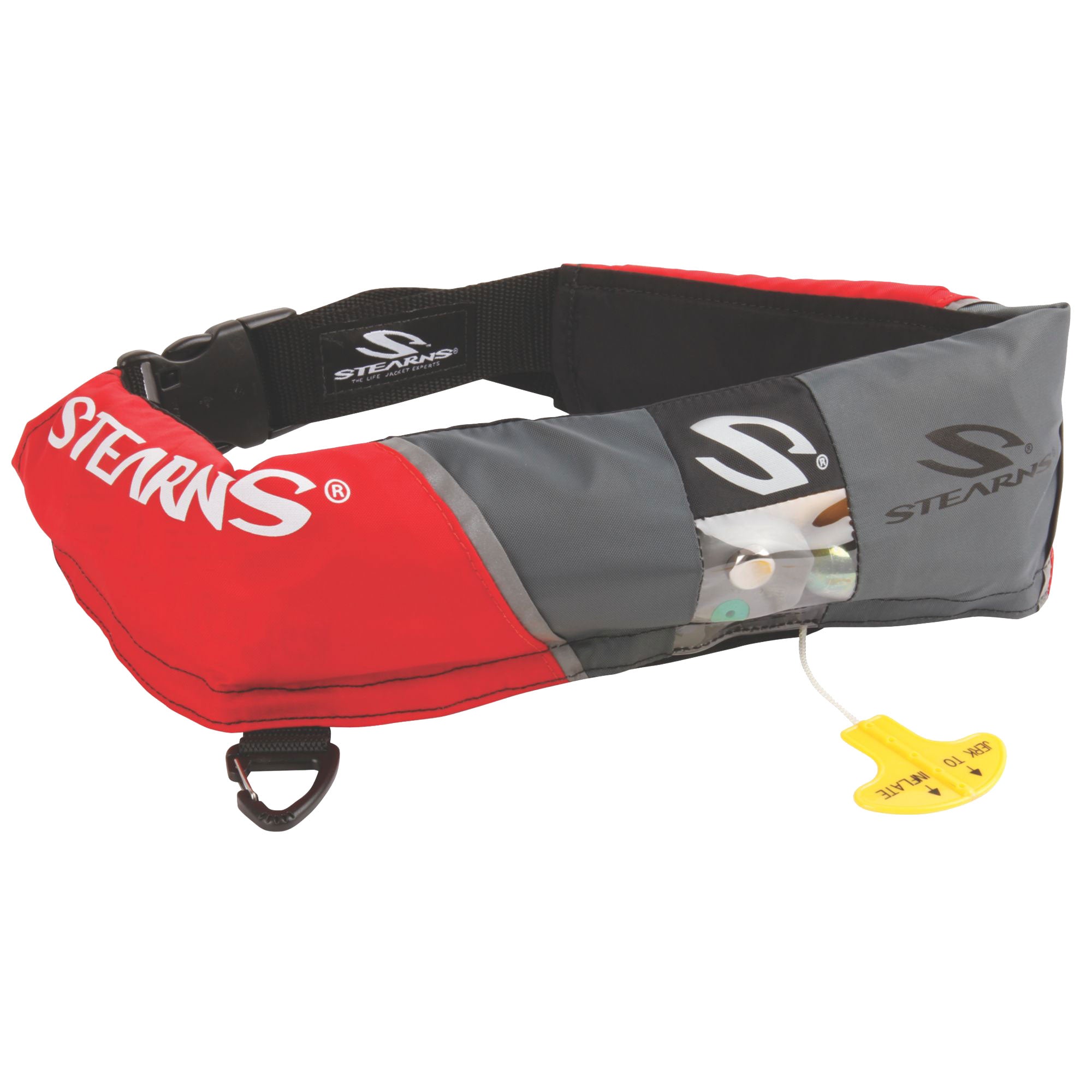 Inflatable clearance pfd belt