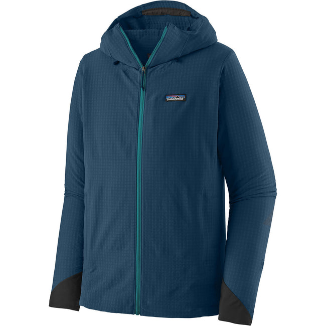 Patagonia Men's R1 TechFace Hoody in Lagom Blue angle