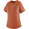 Patagonia Women's Capilene Cool Trail Short Sleeve Shirt in Sienna Clay angle