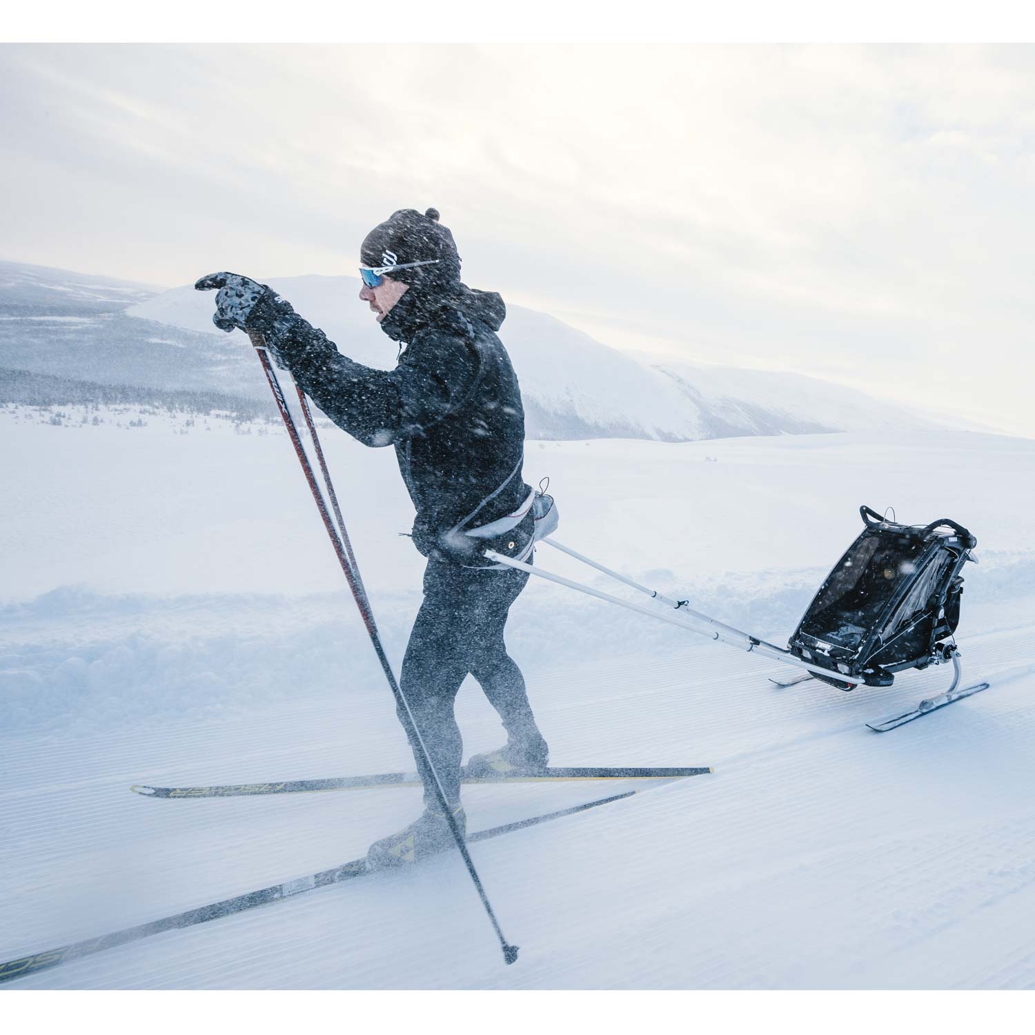 Chariot cross country ski clearance kit